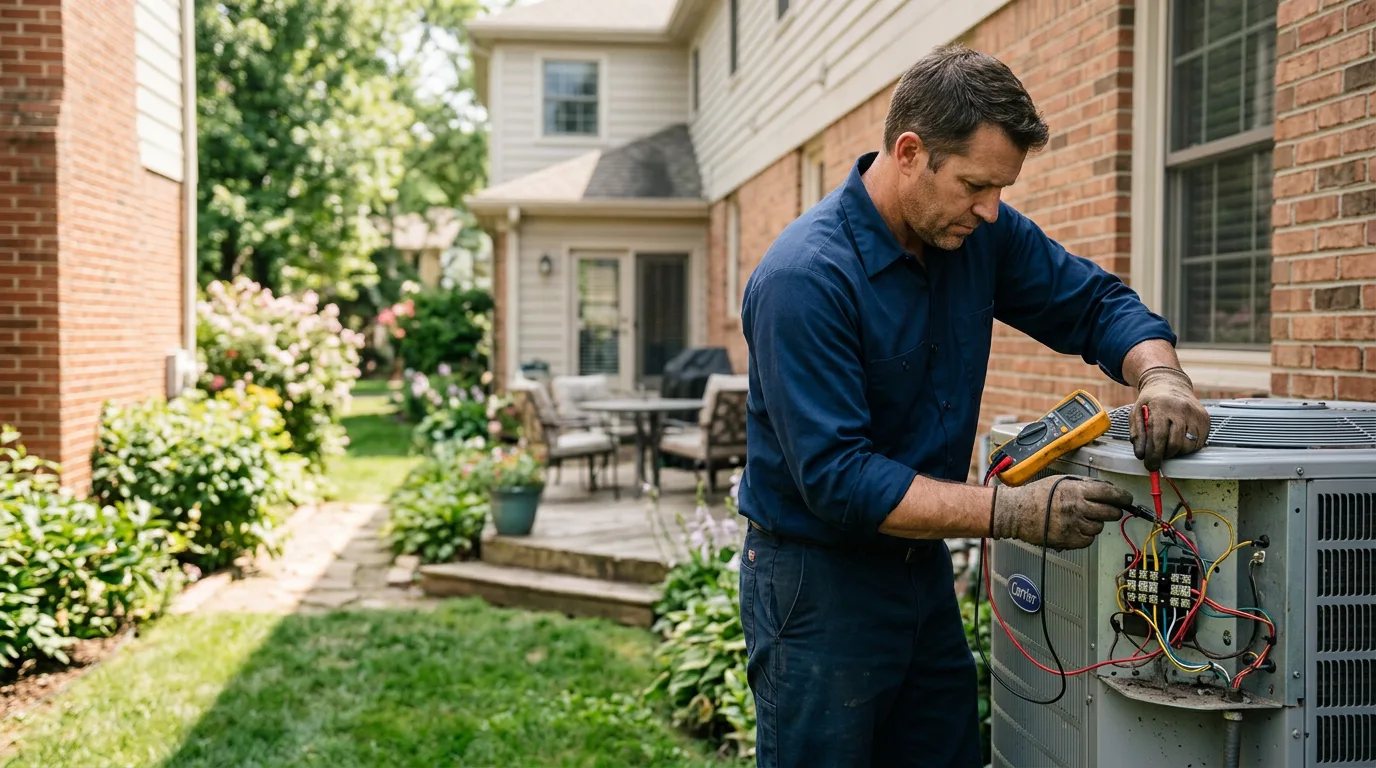 HVAC technician working near Spring Lake, NJ